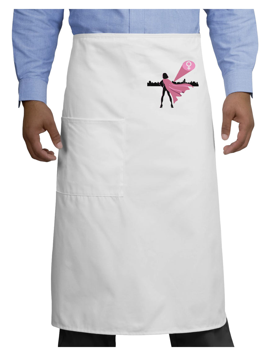 Girl Power Women's Empowerment Adult Bistro Apron by TooLoud-Bistro Apron-TooLoud-White-One-Size-Adult-Davson Sales
