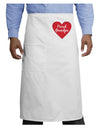 Proud Grandpa Heart Adult Bistro Apron by TooLoud-Bistro Apron-TooLoud-White-One-Size-Adult-Davson Sales