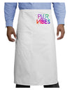 PLUR Vibes Adult Bistro Apron-Bistro Apron-TooLoud-White-One-Size-Adult-Davson Sales