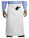 TooLoud West Virginia - United States Shape Adult Bistro Apron-Bistro Apron-TooLoud-White-One-Size-Adult-Davson Sales