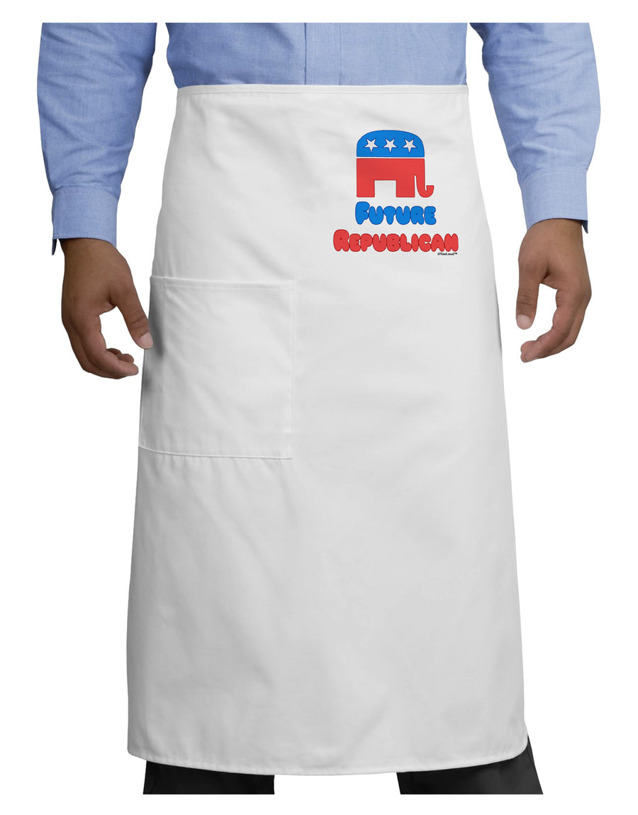 Future Republican Adult Bistro Apron-Bistro Apron-TooLoud-White-One-Size-Adult-Davson Sales