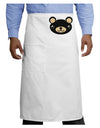 Kyu-T Head - Night Beartholomew Teddy Bear Adult Bistro Apron-Bistro Apron-TooLoud-White-One-Size-Adult-Davson Sales