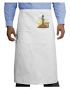 Moonlit Wizard Tower - Halloween Adult Bistro Apron-Bistro Apron-TooLoud-White-One-Size-Adult-Davson Sales