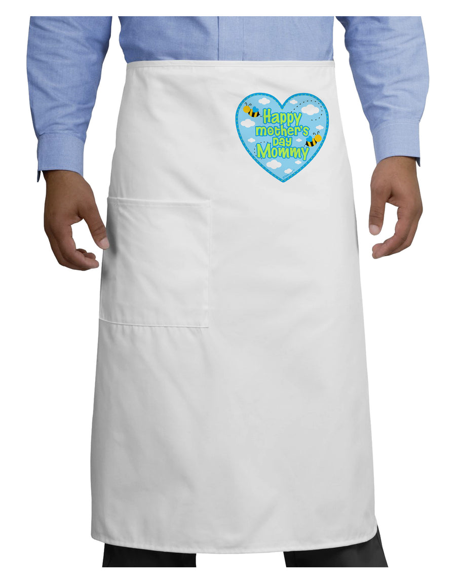 Happy Mother's Day Mommy - Blue Adult Bistro Apron by TooLoud-Bistro Apron-TooLoud-White-One-Size-Adult-Davson Sales