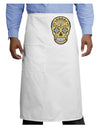 Version 8 Gold Day of the Dead Calavera Adult Bistro Apron-Bistro Apron-TooLoud-White-One-Size-Adult-Davson Sales