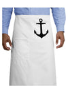 Nautical Sailor Anchor Adult Bistro Apron-Bistro Apron-TooLoud-White-One-Size-Adult-Davson Sales