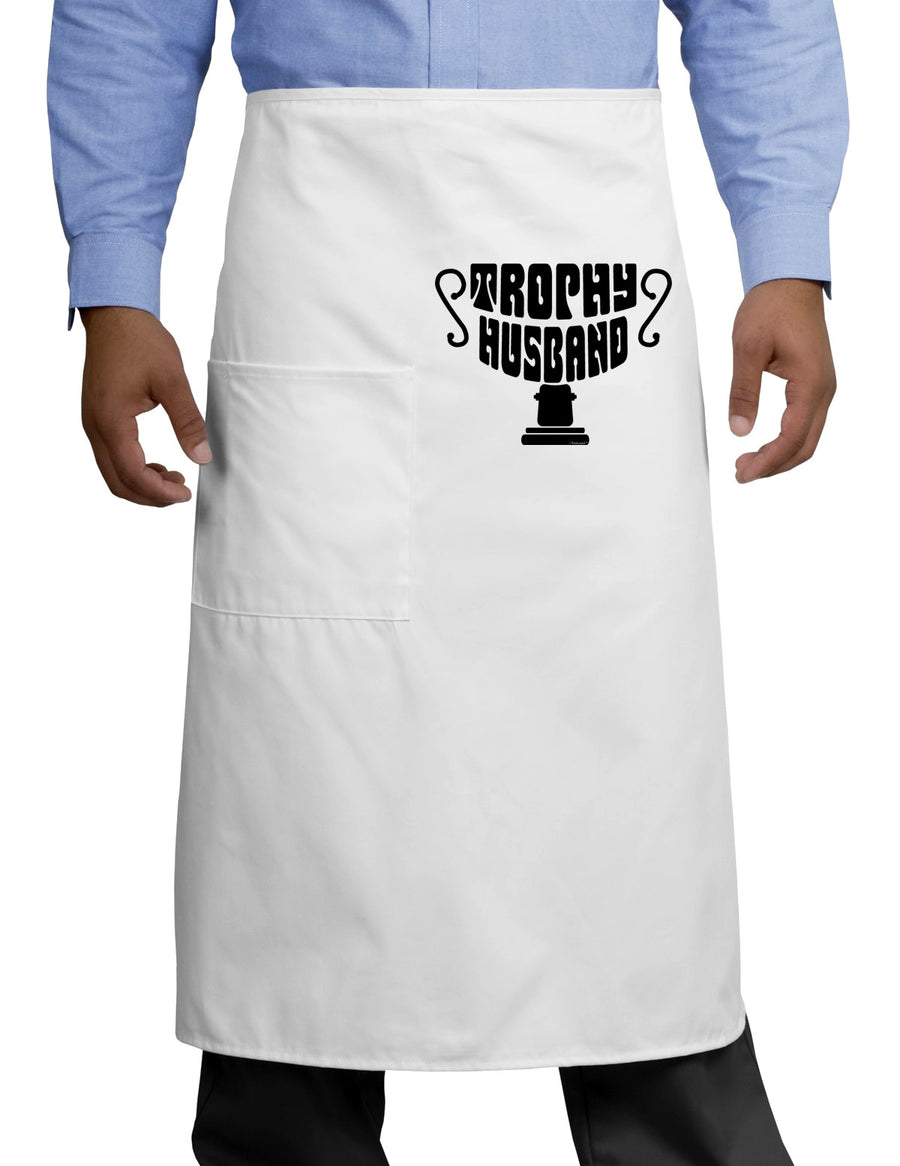 Trophy Husband Adult Bistro Apron-Bistro Apron-TooLoud-White-One-Size-Adult-Davson Sales