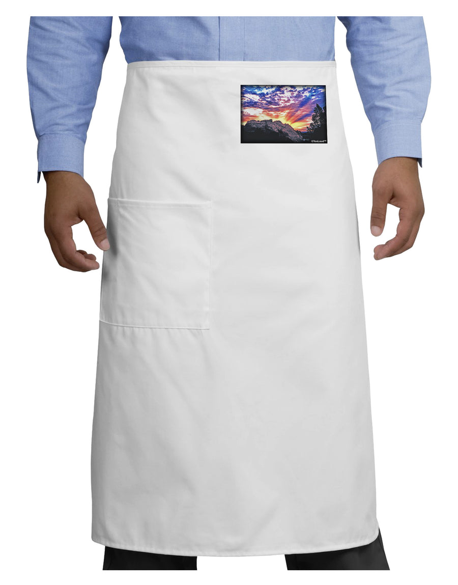 Colorado Rainbow Sunset Adult Bistro Apron-Bistro Apron-TooLoud-White-One-Size-Adult-Davson Sales