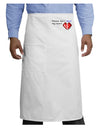 Please Don't Break My Heart Code Adult Bistro Apron-Bistro Apron-TooLoud-White-One-Size-Adult-Davson Sales