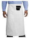 Arkansas - United States Shape Adult Bistro Apron by TooLoud-Bistro Apron-TooLoud-White-One-Size-Adult-Davson Sales