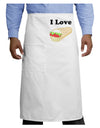 I Love Burritos - Funny Food Adult Bistro Apron-Bistro Apron-TooLoud-White-One-Size-Adult-Davson Sales