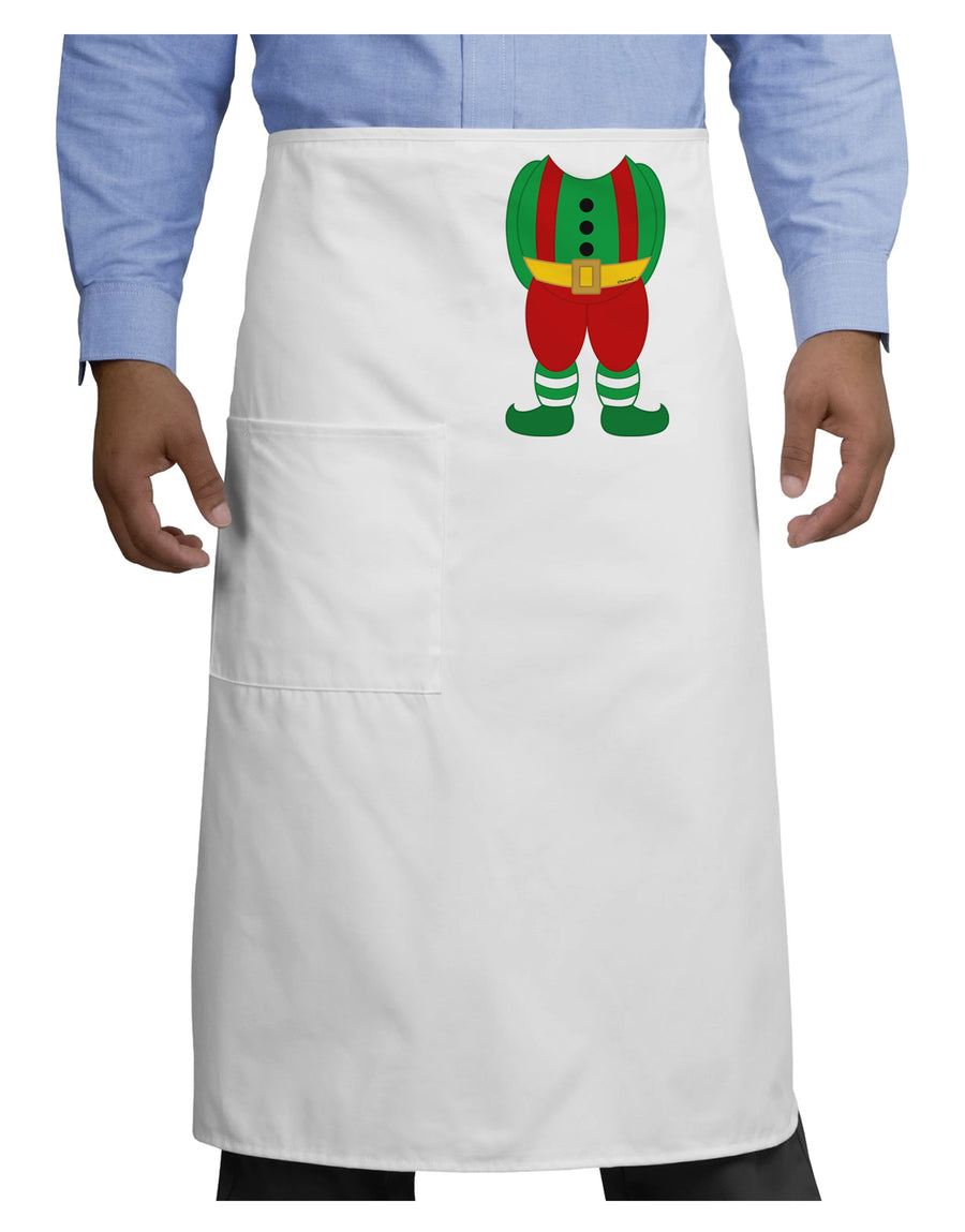 Christmas Elf Boy Character Body Adult Bistro Apron-Bistro Apron-TooLoud-White-One-Size-Adult-Davson Sales