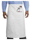 Sagittarius Symbol Adult Bistro Apron-Bistro Apron-TooLoud-White-One-Size-Adult-Davson Sales