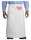 Meh Candy Heart - Valentines Day Adult Bistro Apron by TooLoud-Bistro Apron-TooLoud-White-One-Size-Adult-Davson Sales