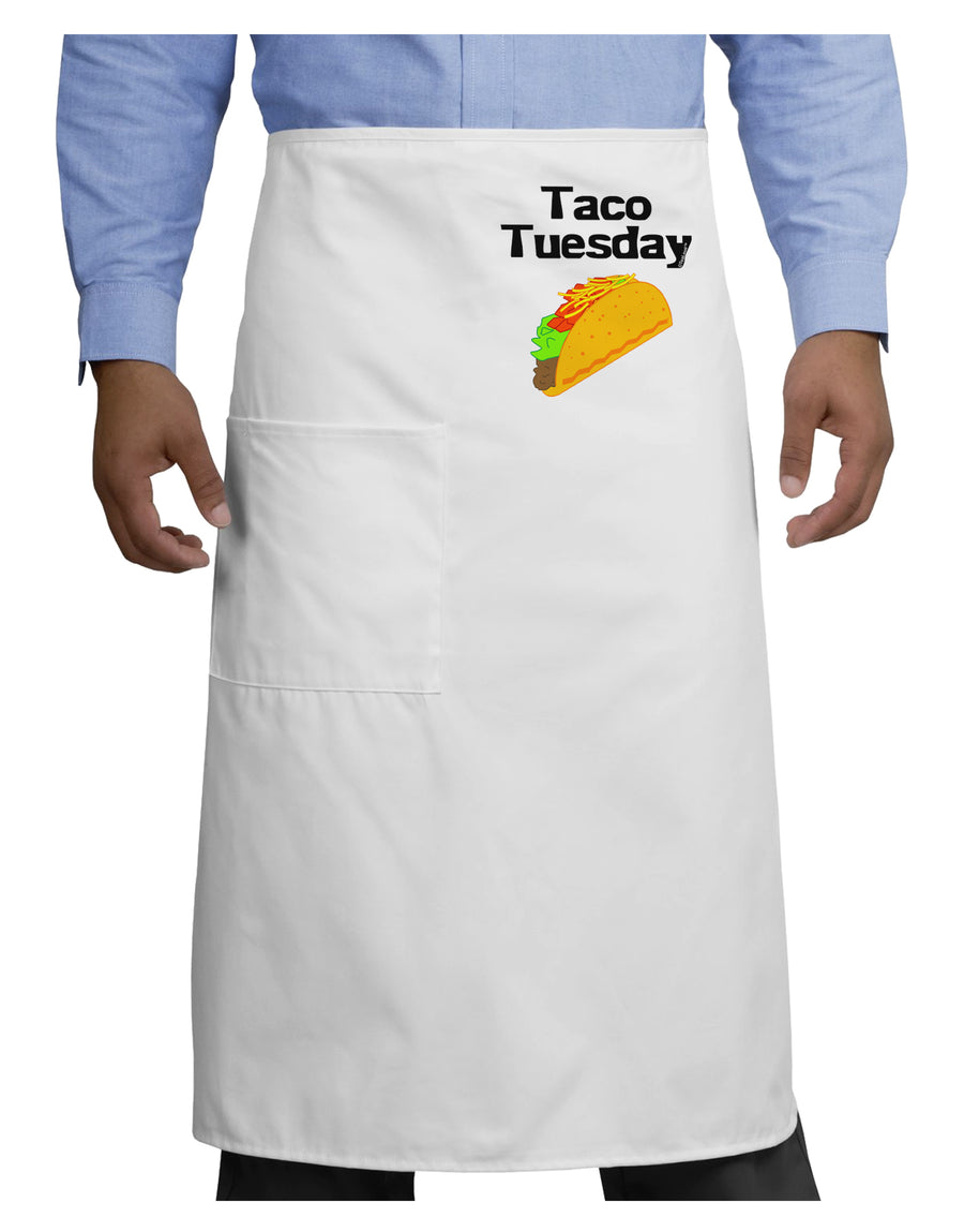 Taco Tuesday Design Adult Bistro Apron by TooLoud-Bistro Apron-TooLoud-White-One-Size-Adult-Davson Sales