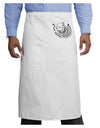 Save the Asian Elephants Adult Bistro Apron - White - One-Size Tooloud