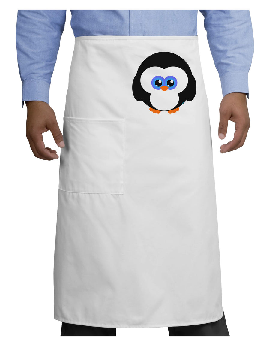 Cute Penguin Christmas Adult Bistro Apron-Bistro Apron-TooLoud-White-One-Size-Adult-Davson Sales