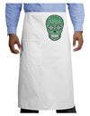 Version 5 Green Day of the Dead Calavera Adult Bistro Apron-Bistro Apron-TooLoud-White-One-Size-Adult-Davson Sales
