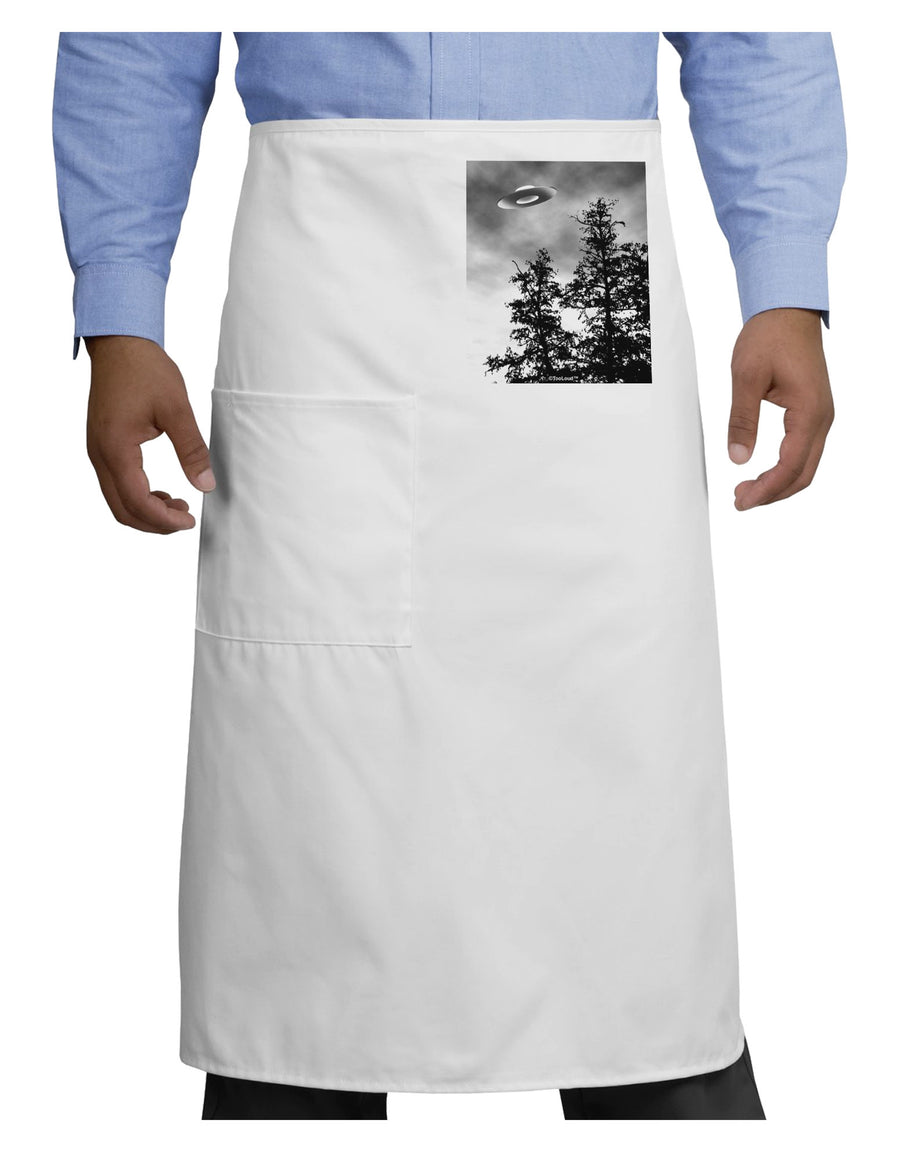 UFO Sighting - Extraterrestrial Adult Bistro Apron by TooLoud-Bistro Apron-TooLoud-White-One-Size-Adult-Davson Sales