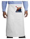 California Republic Design - Grizzly Bear and Star Adult Bistro Apron by TooLoud-Bistro Apron-TooLoud-White-One-Size-Adult-Davson Sales