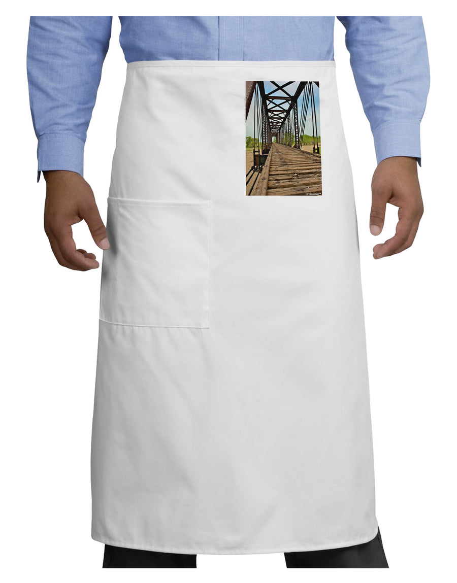 Colorado Landscape Bridge Adult Bistro Apron-Bistro Apron-TooLoud-White-One-Size-Adult-Davson Sales