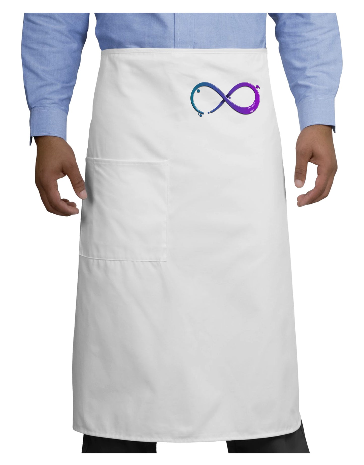 Painted Infinity Adult Bistro Apron-Bistro Apron-TooLoud-White-One-Size-Adult-Davson Sales