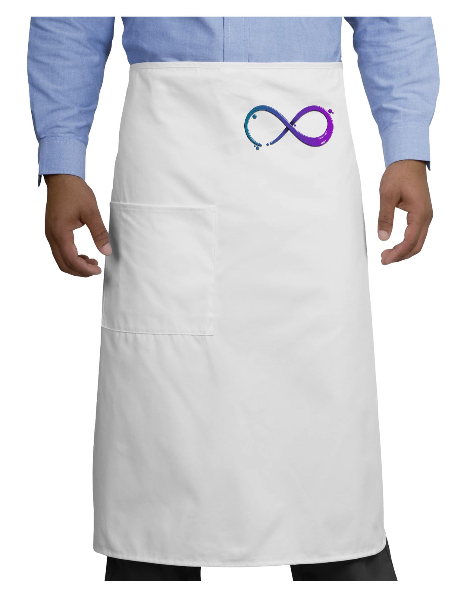 Painted Infinity Adult Bistro Apron-Bistro Apron-TooLoud-White-One-Size-Adult-Davson Sales