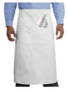 Easter Bunny and Egg Metallic - Silver Adult Bistro Apron by TooLoud-Bistro Apron-TooLoud-White-One-Size-Adult-Davson Sales