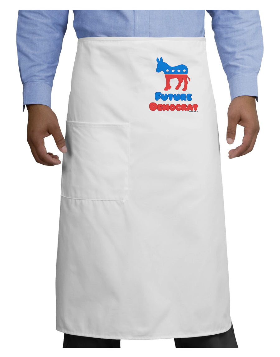 Future Democrat Adult Bistro Apron-Bistro Apron-TooLoud-White-One-Size-Adult-Davson Sales