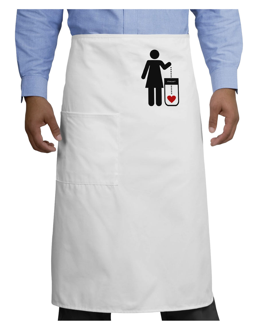 Single and Happy - Single Woman Adult Bistro Apron by TooLoud-Bistro Apron-TooLoud-White-One-Size-Adult-Davson Sales