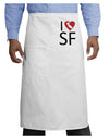 I Heart San Francisco Adult Bistro Apron-Bistro Apron-TooLoud-White-One-Size-Adult-Davson Sales