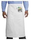 TooLoud Pugs and Kisses Adult Bistro Apron-Bistro Apron-TooLoud-White-One-Size-Adult-Davson Sales