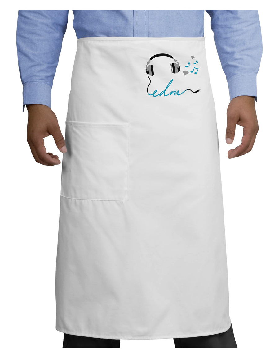 EDM Cord Blue Adult Bistro Apron-Bistro Apron-TooLoud-White-One-Size-Adult-Davson Sales