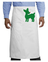 Cute Red and Green Rudolph - Christmas Adult Bistro Apron by TooLoud-Bistro Apron-TooLoud-White-One-Size-Adult-Davson Sales