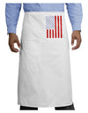 Red and Blue Stamp Style American Flag - Distressed Adult Bistro Apron by TooLoud-Bistro Apron-TooLoud-White-One-Size-Adult-Davson Sales