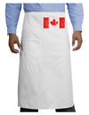 Distressed Canadian Flag Maple Leaf Adult Bistro Apron-Bistro Apron-TooLoud-White-One-Size-Adult-Davson Sales