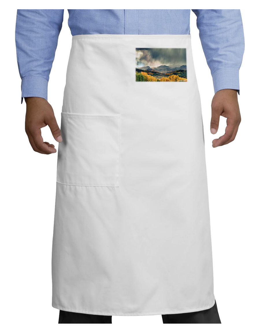 Colorado Mountain Scene Photo Adult Bistro Apron-Bistro Apron-TooLoud-White-One-Size-Adult-Davson Sales