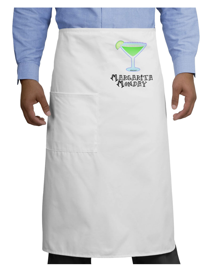 Margarita Monday Design - Pop Culture Adult Bistro Apron by TooLoud-Bistro Apron-TooLoud-White-One-Size-Adult-Davson Sales