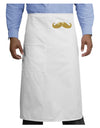 Big Gold Blonde Mustache Adult Bistro Apron-Bistro Apron-TooLoud-White-One-Size-Adult-Davson Sales