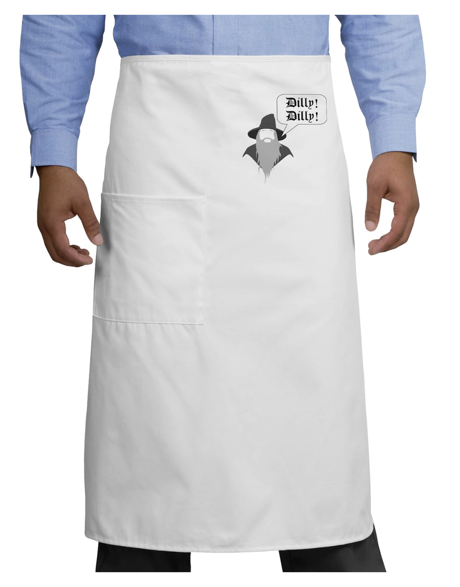 Wizard Dilly Dilly Adult Bistro Apron by TooLoud-Bib Apron-TooLoud-White-One-Size-Adult-Davson Sales