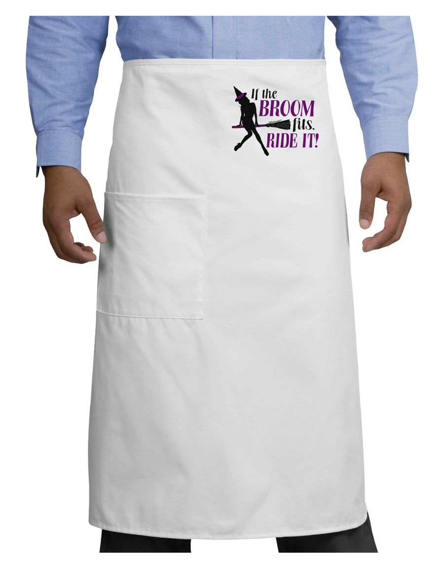 Ride It Purple Adult Bistro Apron-Bistro Apron-TooLoud-White-One-Size-Adult-Davson Sales