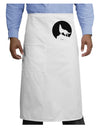 Wolf Howling at the Moon - Design #1 Adult Bistro Apron by TooLoud-Bistro Apron-TooLoud-White-One-Size-Adult-Davson Sales