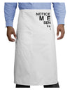 Notice Me Senpai Triangle Text Adult Bistro Apron-Bistro Apron-TooLoud-White-One-Size-Adult-Davson Sales