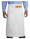 Cute Boo Text Orange Adult Bistro Apron-Bistro Apron-TooLoud-White-One-Size-Adult-Davson Sales