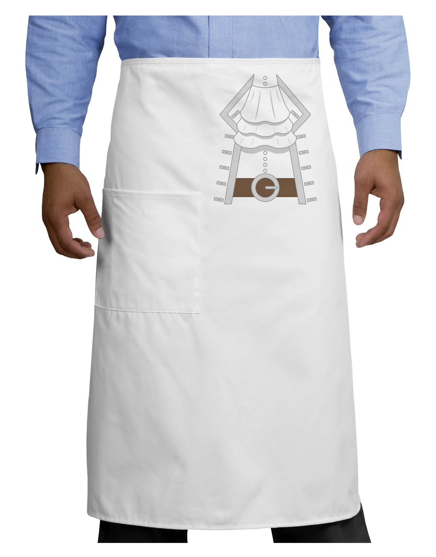 Pirate Captain Costume Silver Adult Bistro Apron-Bistro Apron-TooLoud-White-One-Size-Adult-Davson Sales