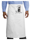 Cute Grim Reaper - Name Text Adult Bistro Apron-Bistro Apron-TooLoud-White-One-Size-Adult-Davson Sales