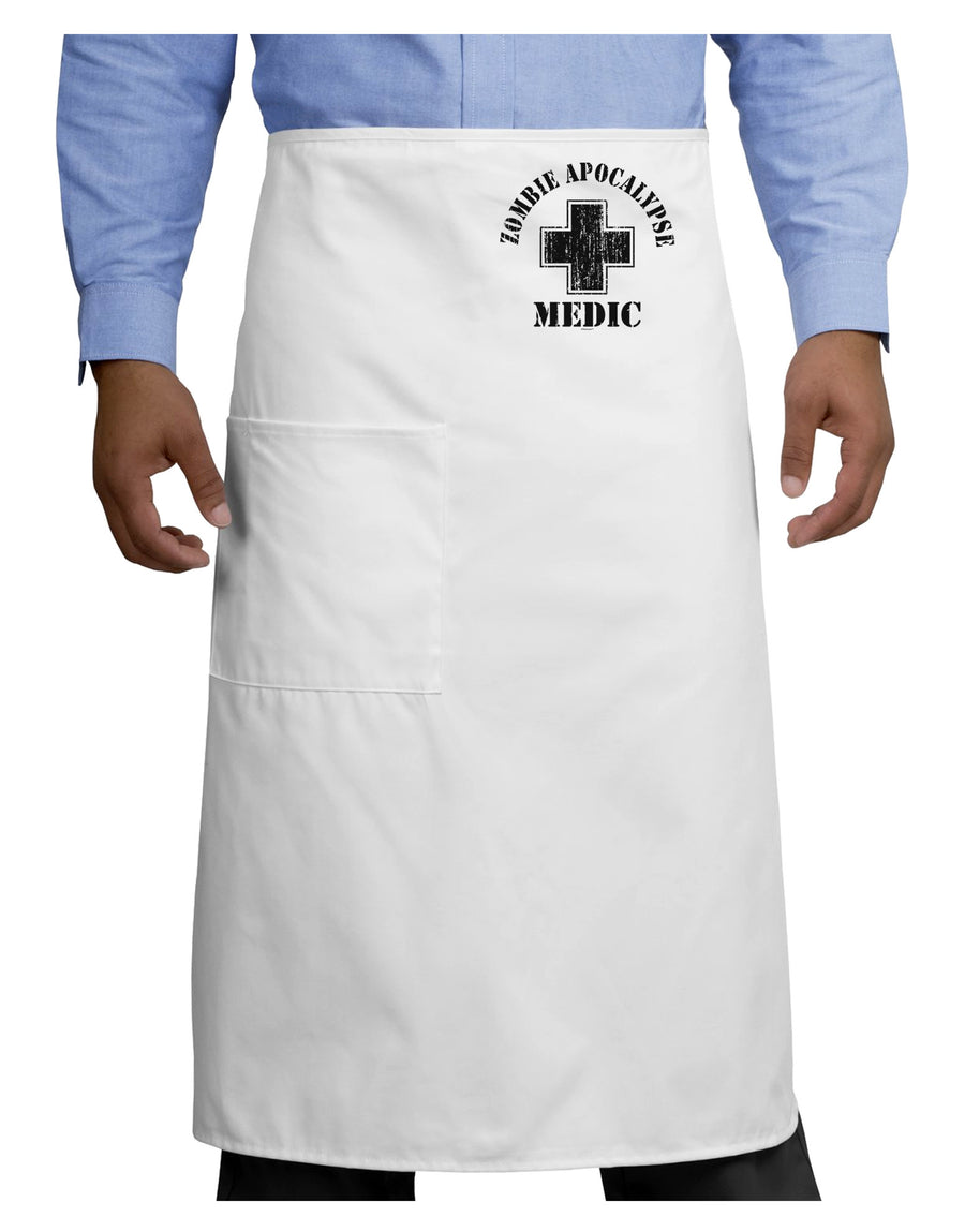 Zombie Apocalypse Group Role Medic Adult Bistro Apron-Bistro Apron-TooLoud-White-One-Size-Adult-Davson Sales