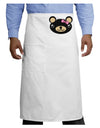 Kyu-T Head - Night Beartholomea Girl Teddy Bear Adult Bistro Apron-Bistro Apron-TooLoud-White-One-Size-Adult-Davson Sales