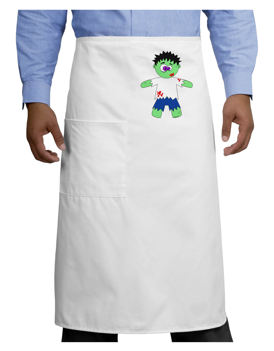 Zombie Boy Halloween Adult Bistro Apron-Bistro Apron-TooLoud-White-One-Size-Adult-Davson Sales