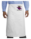 Owl Purple Text Adult Bistro Apron-Bistro Apron-TooLoud-White-One-Size-Adult-Davson Sales